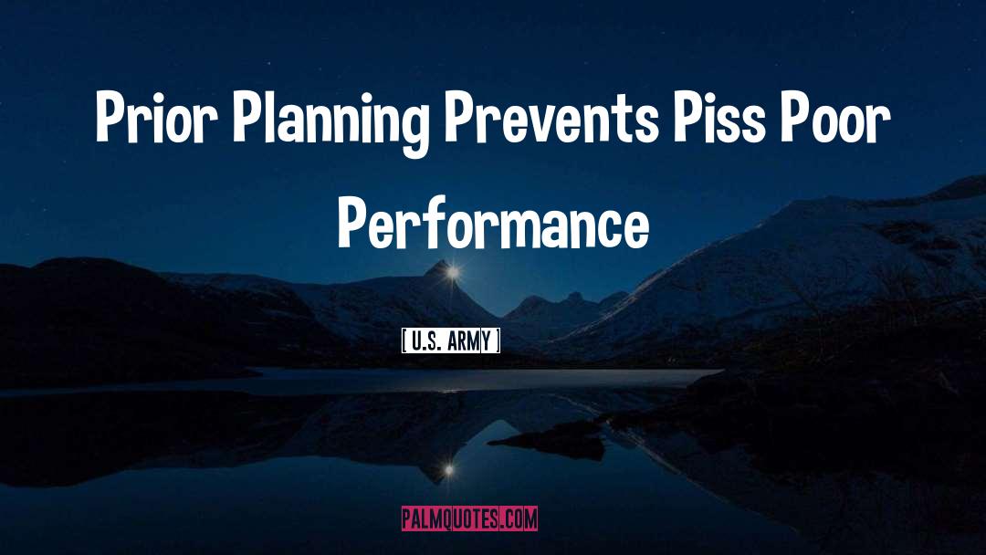 Poor Performance quotes by U.S. Army