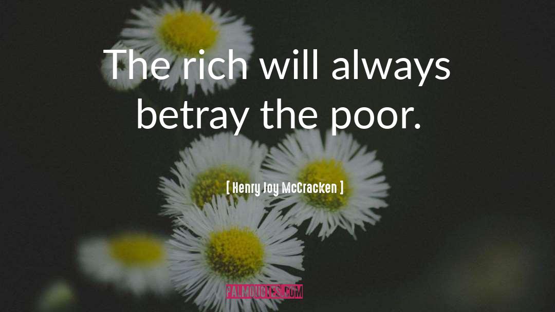 Poor Rich quotes by Henry Joy McCracken