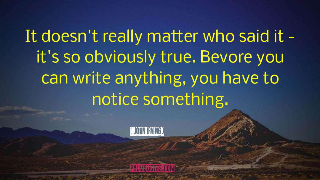 Poor Writing quotes by John Irving