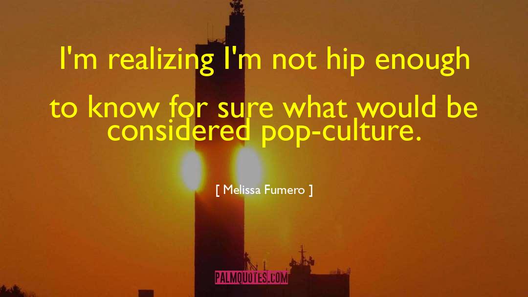 Pop Culture quotes by Melissa Fumero