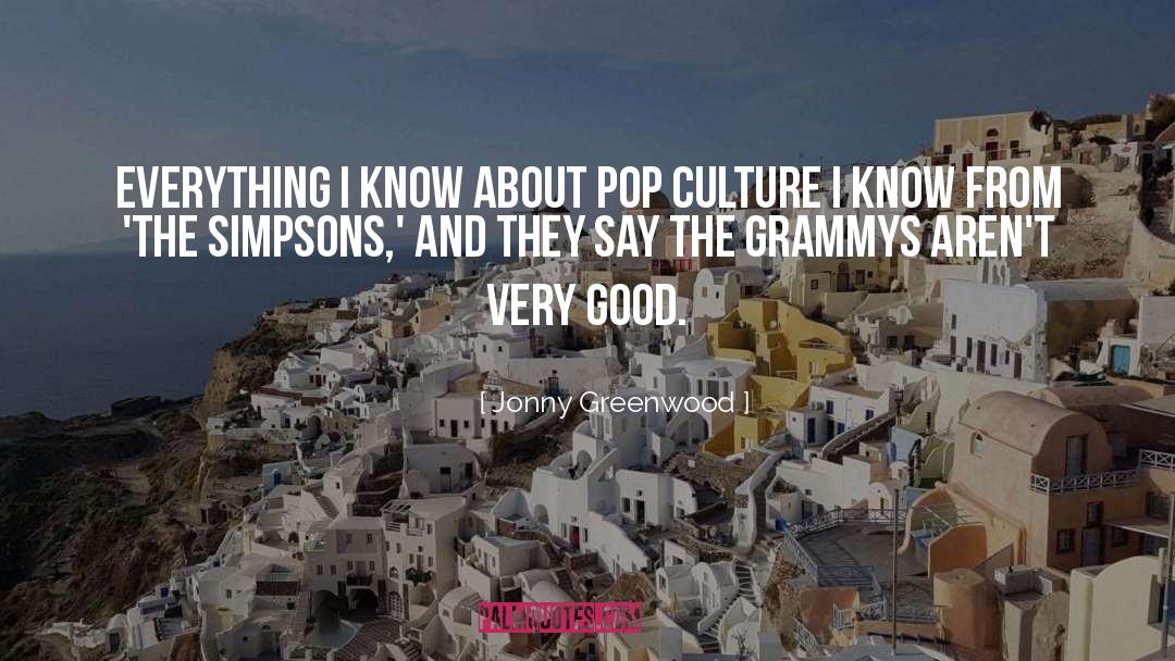 Pop Culture quotes by Jonny Greenwood