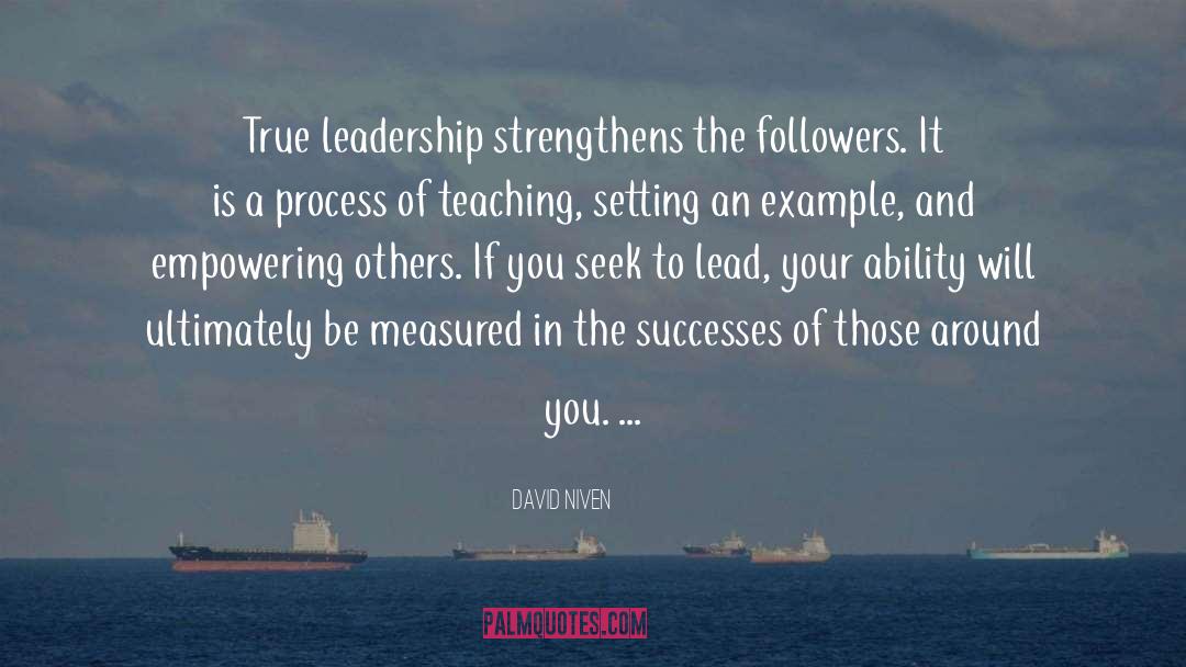 Pop Leadership quotes by David Niven