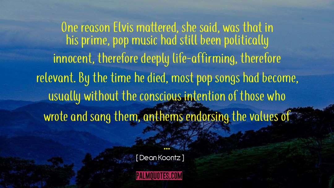 Pop Music quotes by Dean Koontz