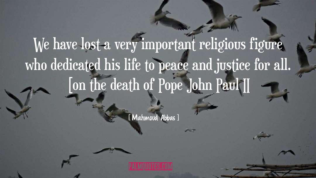 Pope quotes by Mahmoud Abbas
