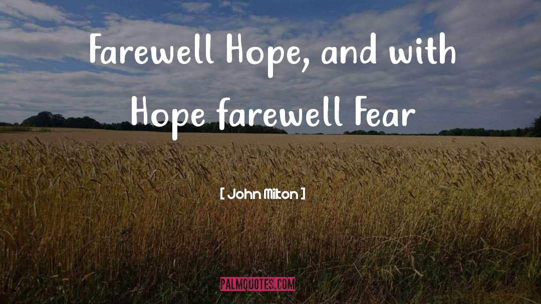 Popular Farewell quotes by John Milton
