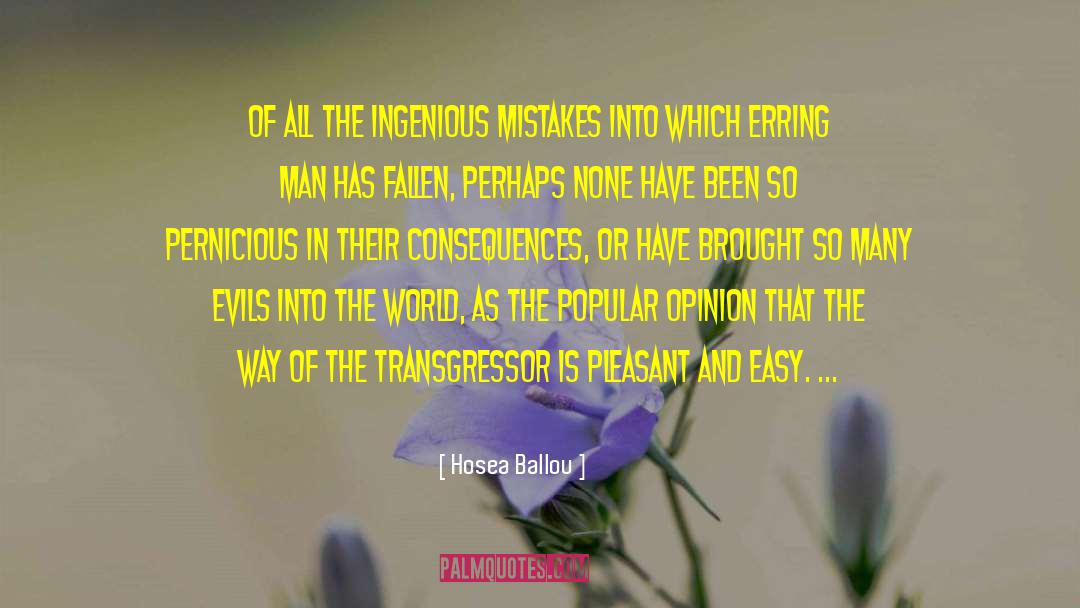 Popular Opinion quotes by Hosea Ballou