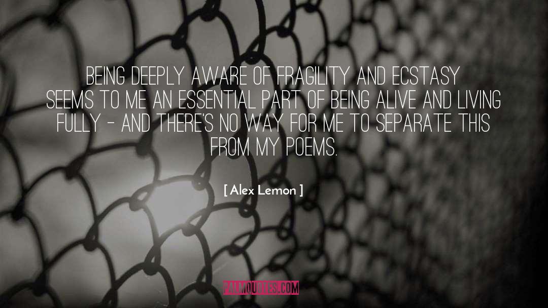 Popular Poems quotes by Alex Lemon
