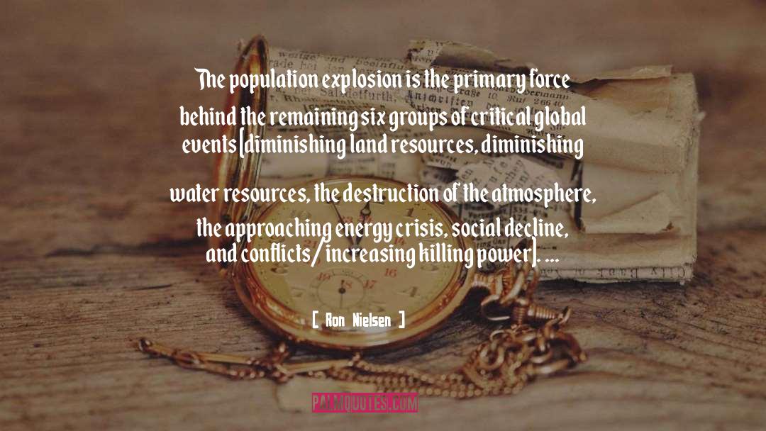 Population Explosion quotes by Ron Nielsen