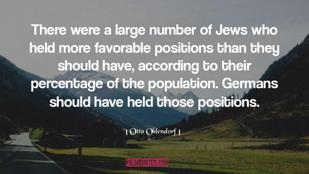 Population Growth quotes by Otto Ohlendorf