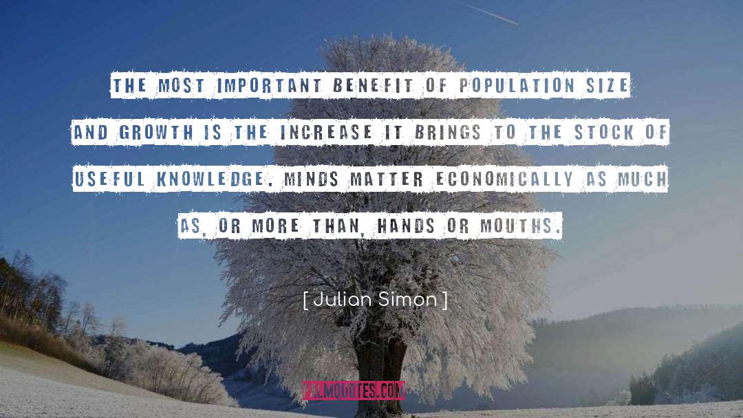 Population Size quotes by Julian Simon