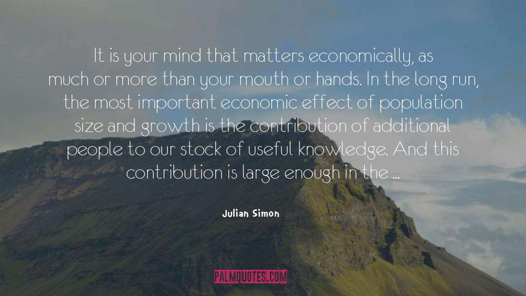 Population Size quotes by Julian Simon