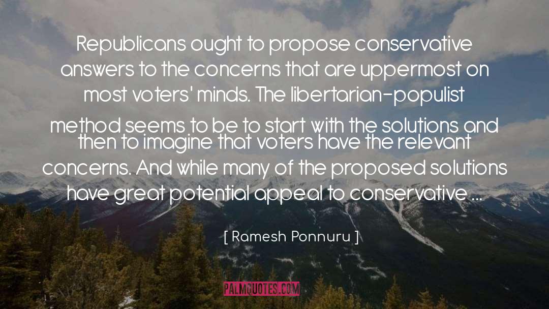 Populist quotes by Ramesh Ponnuru