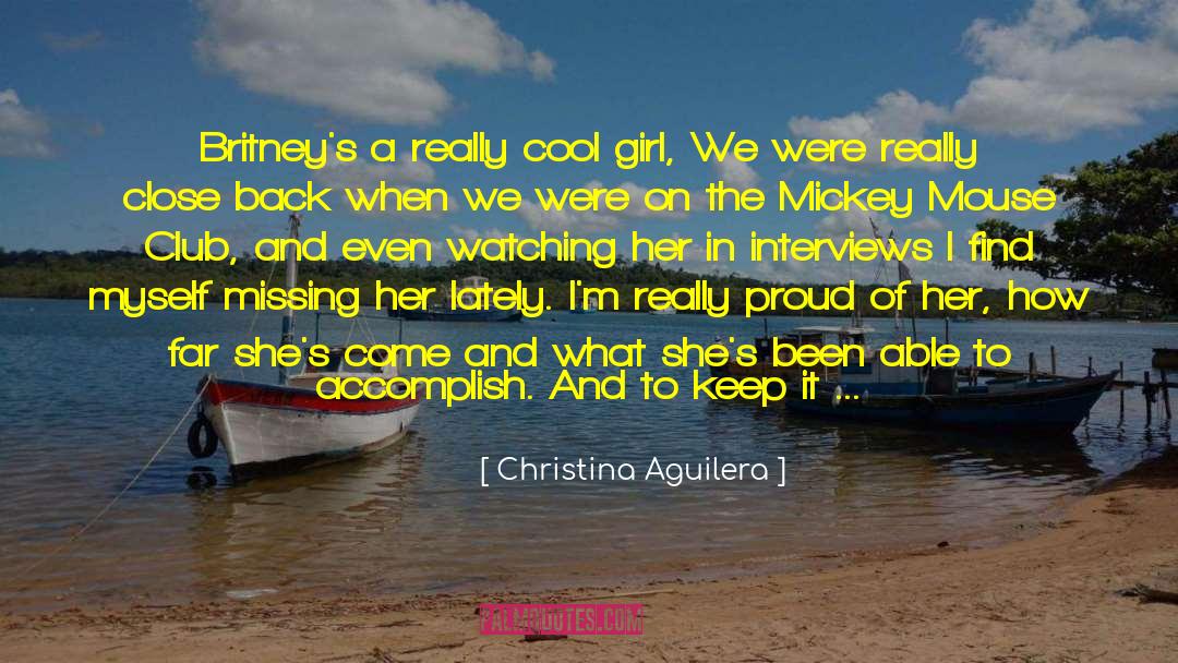 Port A Cool Review quotes by Christina Aguilera