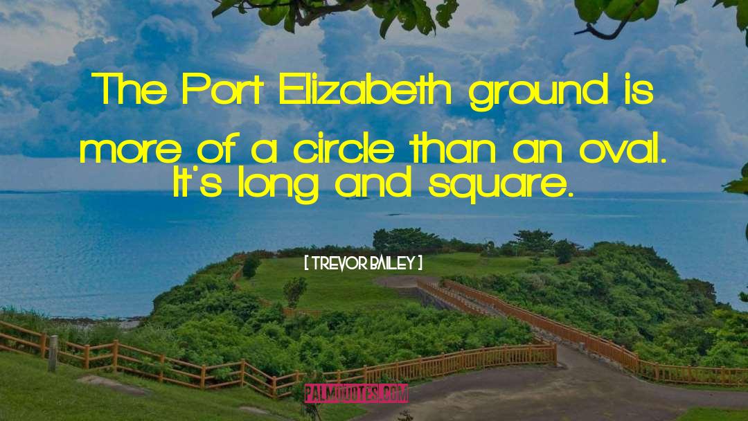 Port quotes by Trevor Bailey