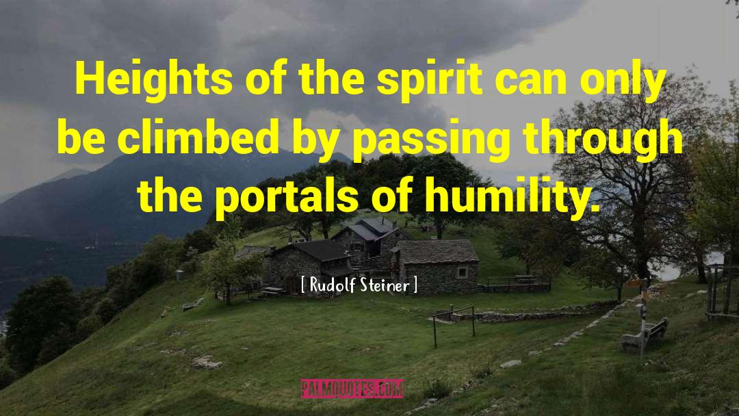 Portals quotes by Rudolf Steiner