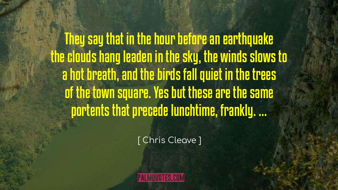 Portents quotes by Chris Cleave