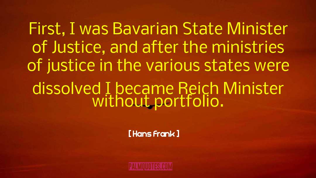 Portfolio quotes by Hans Frank