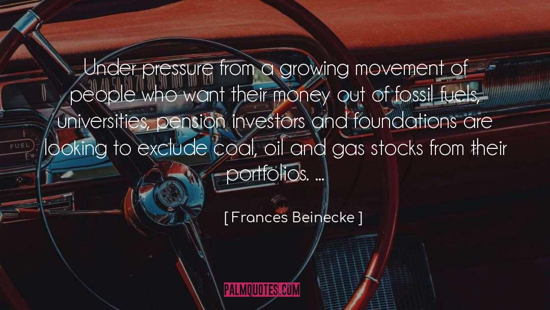 Portfolios quotes by Frances Beinecke
