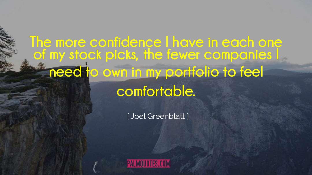Portfolios quotes by Joel Greenblatt