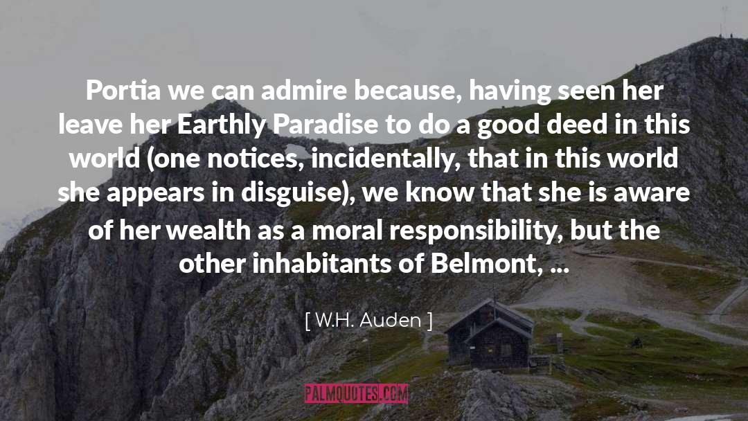 Portia quotes by W.H. Auden