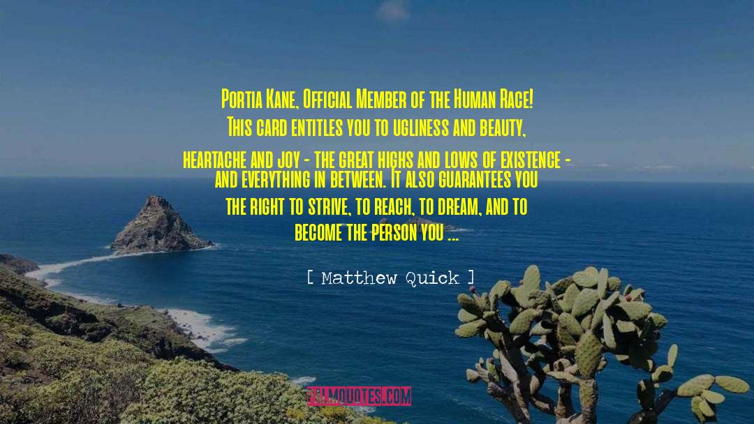 Portia quotes by Matthew Quick