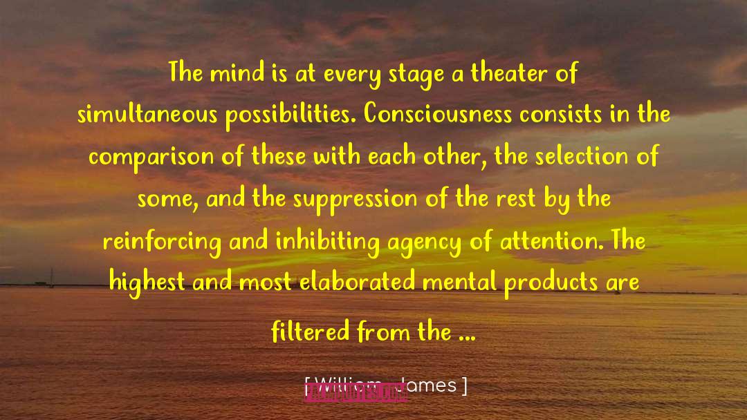 Portions quotes by William  James