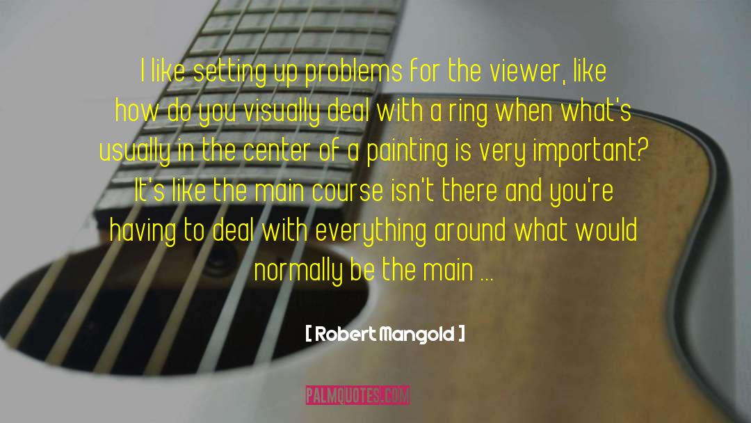 Portrait Painting quotes by Robert Mangold