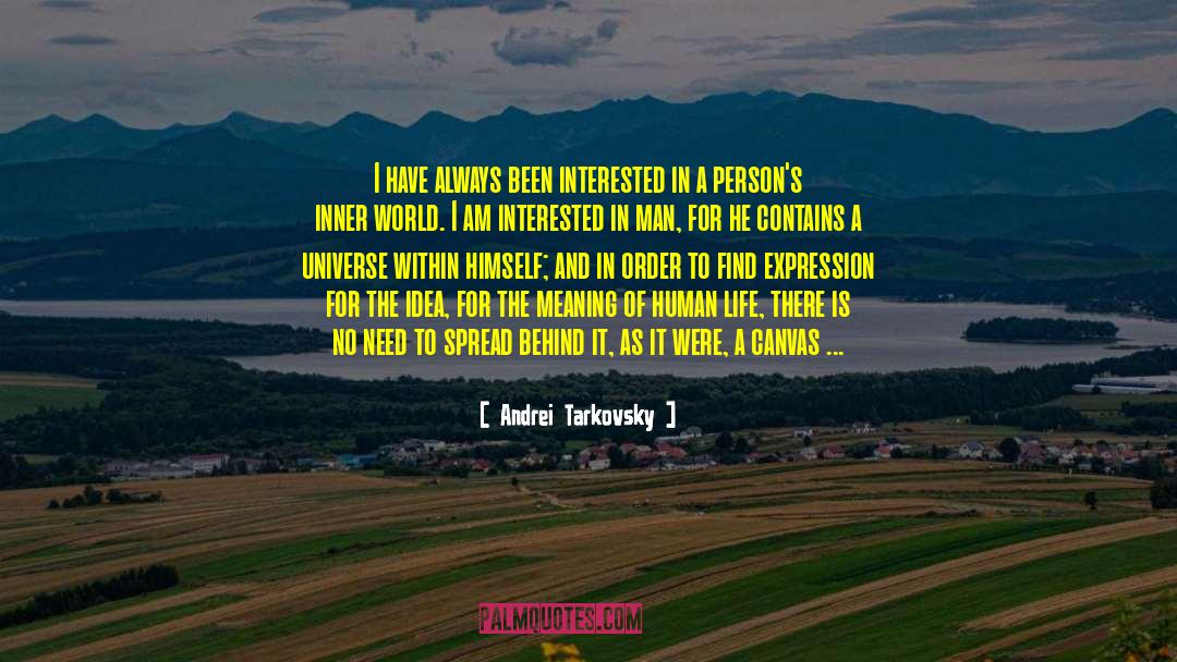 Portrayal quotes by Andrei Tarkovsky