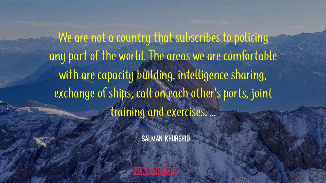 Ports quotes by Salman Khurshid