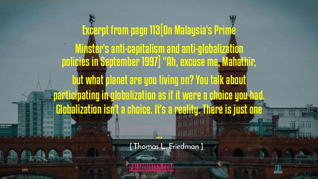 Pos Malaysia quotes by Thomas L. Friedman