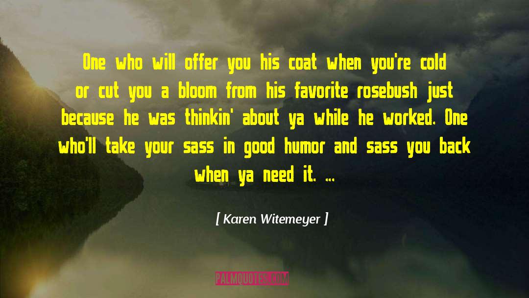 Positional Good quotes by Karen Witemeyer