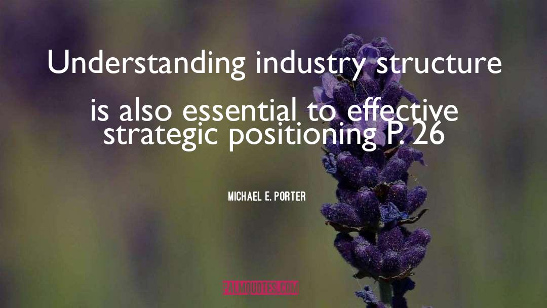 Positioning quotes by Michael E. Porter