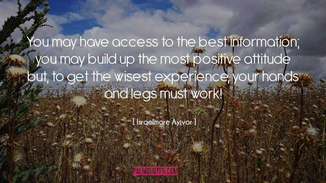 Positive Attitude And Success quotes by Israelmore Ayivor