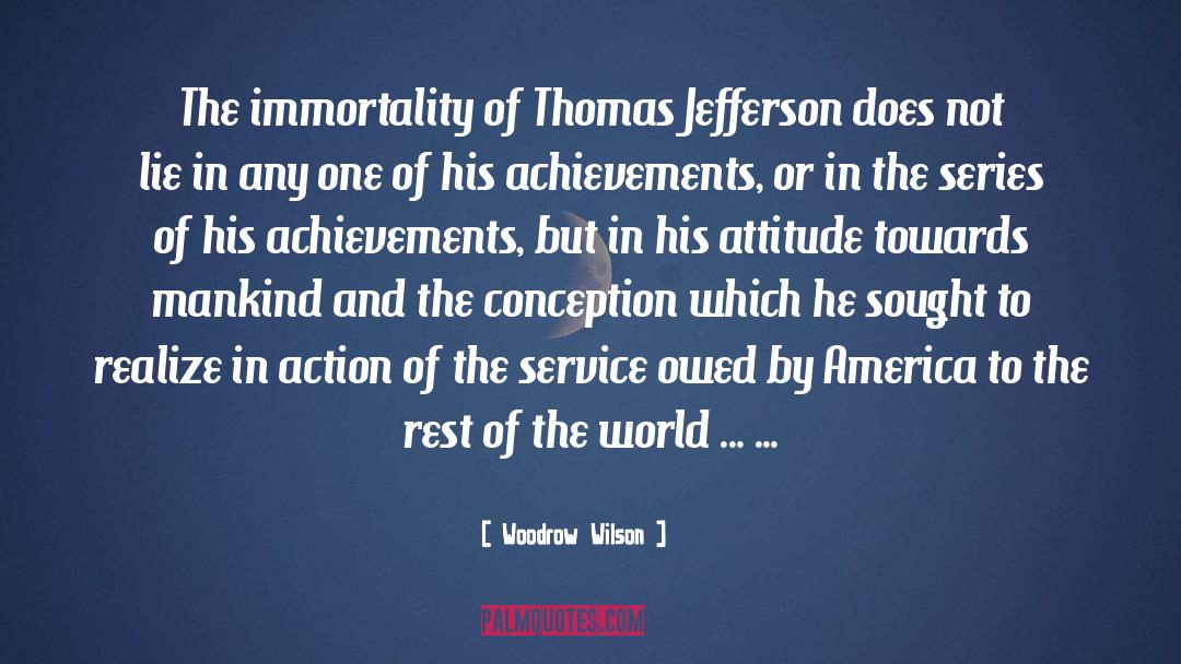 Positive Attitude And Success quotes by Woodrow Wilson