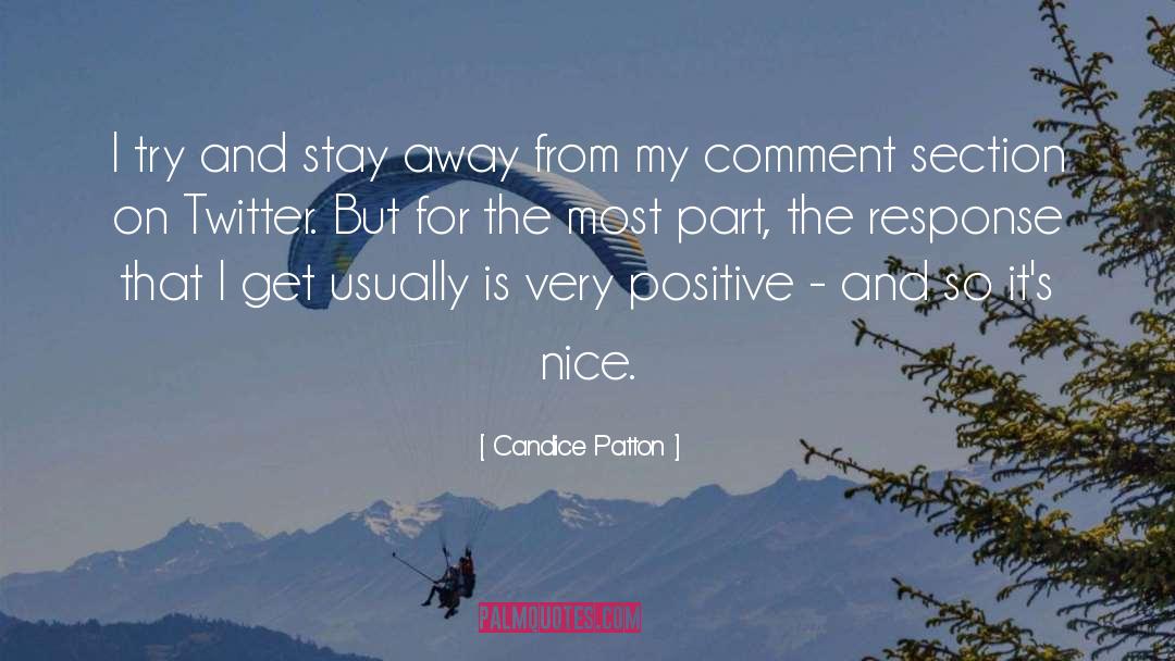 Positive Brand quotes by Candice Patton