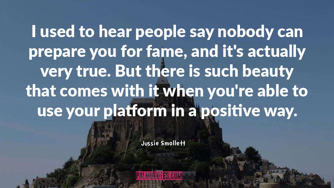 Positive Environment quotes by Jussie Smollett