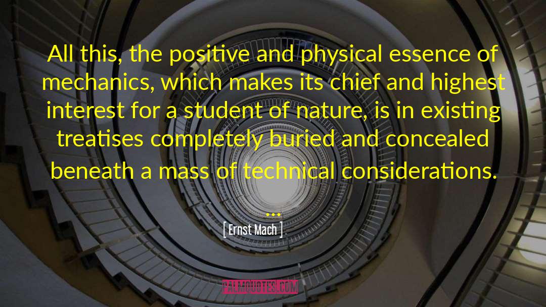 Positive Experiences quotes by Ernst Mach