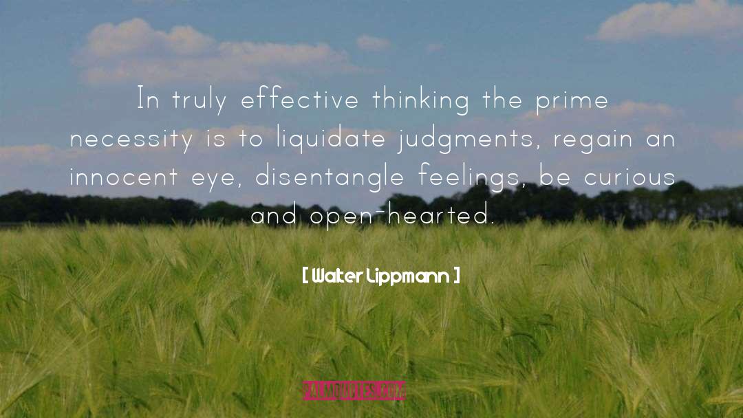 Positive Feelings quotes by Walter Lippmann