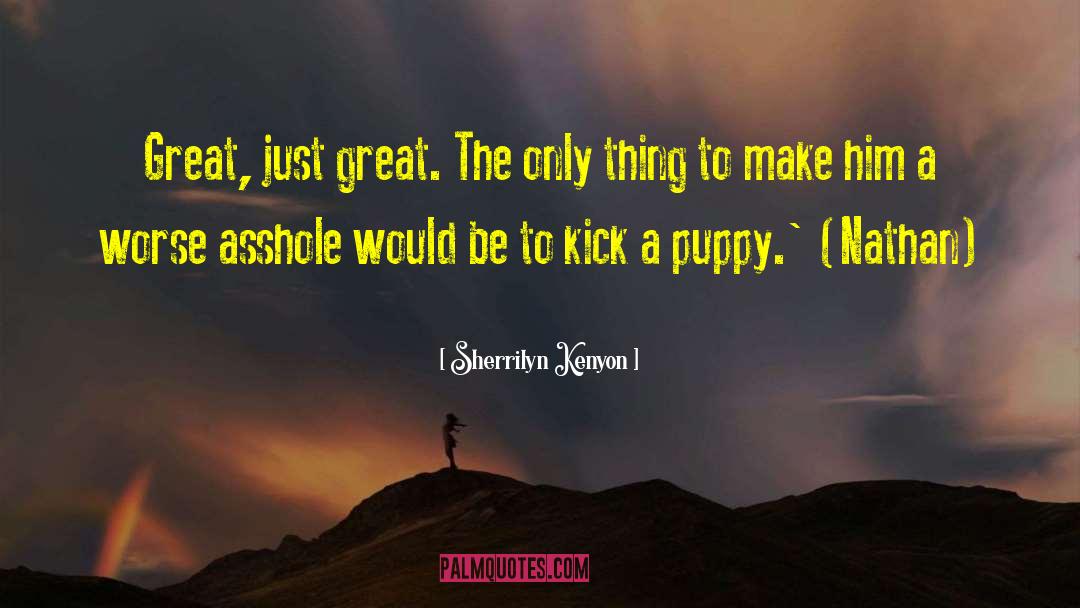 Positive Puppy quotes by Sherrilyn Kenyon