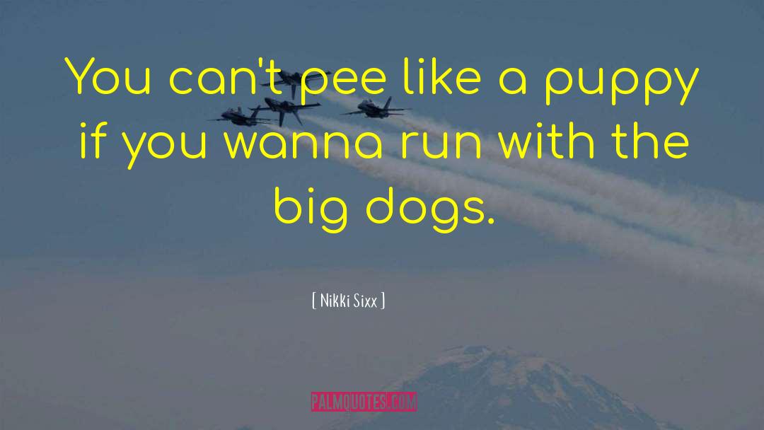 Positive Puppy quotes by Nikki Sixx