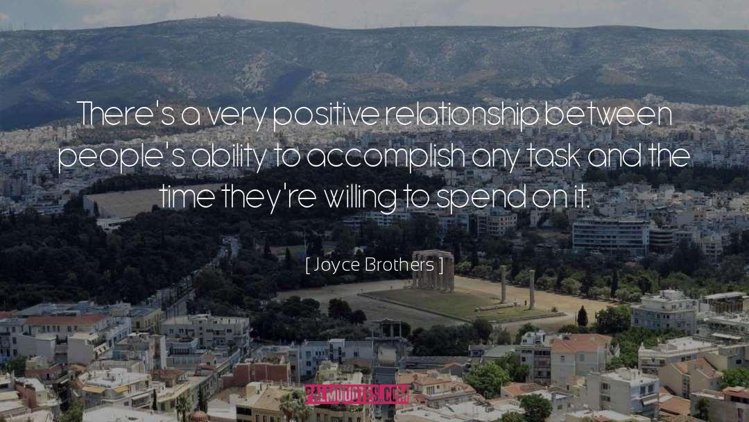 Positive Relationship quotes by Joyce Brothers