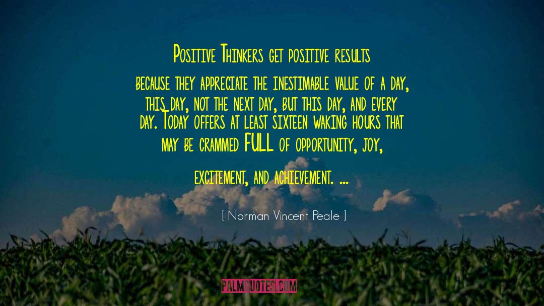 Positive Results quotes by Norman Vincent Peale
