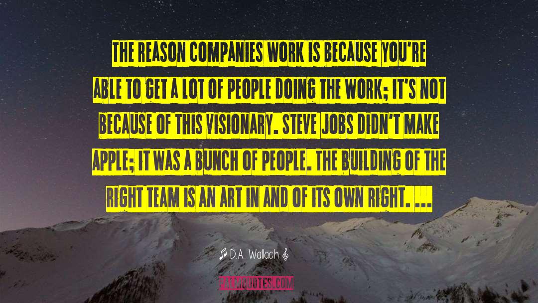Positive Team Building quotes by D.A. Wallach