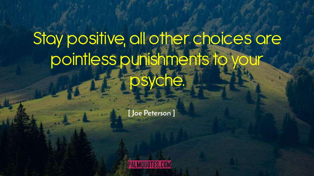 Positive Vibration quotes by Joe Peterson