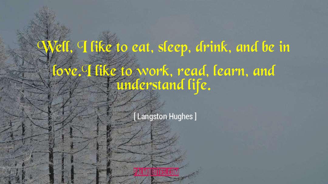 Positive Work quotes by Langston Hughes
