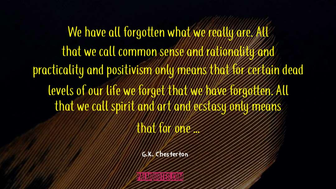 Positivism quotes by G.K. Chesterton