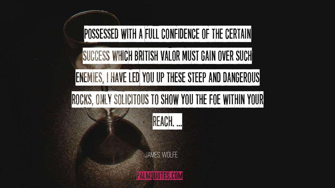 Possessed quotes by James Wolfe