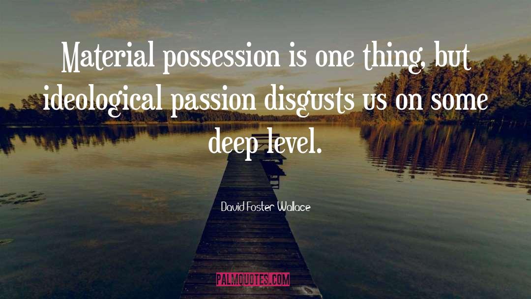 Possession quotes by David Foster Wallace