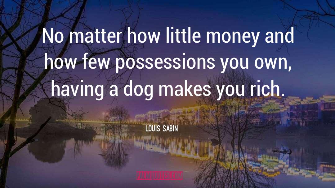 Possessions quotes by Louis Sabin