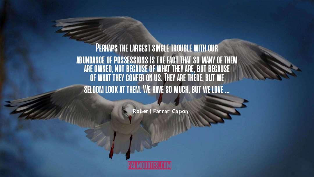 Possessions quotes by Robert Farrar Capon